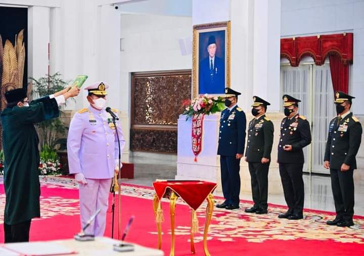 Presiden Jokowi Lantik Yudo Margono sebagai Panglima TNI