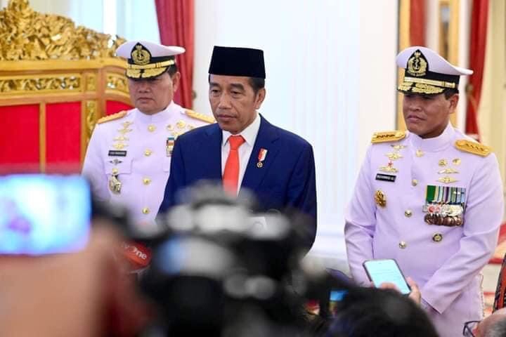 Lantik KSAL, Presiden Jokowi: Tingkatkan Kedaulatan Negara di Laut