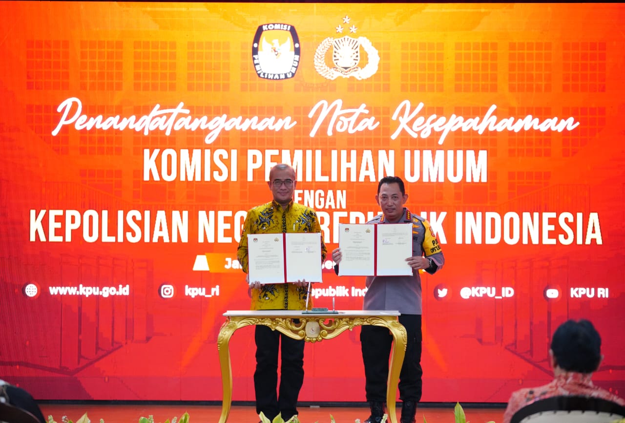 MoU dengan KPU, Kapolri: Jaga Persatuan Kesatuan di Pemilu 2024 Syarat Mutlak