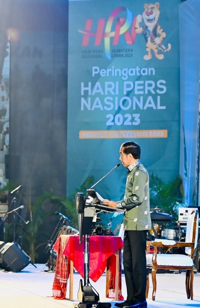 Presiden Jokowi Hadiri Puncak Peringatan Hari Pers Nasional 2023