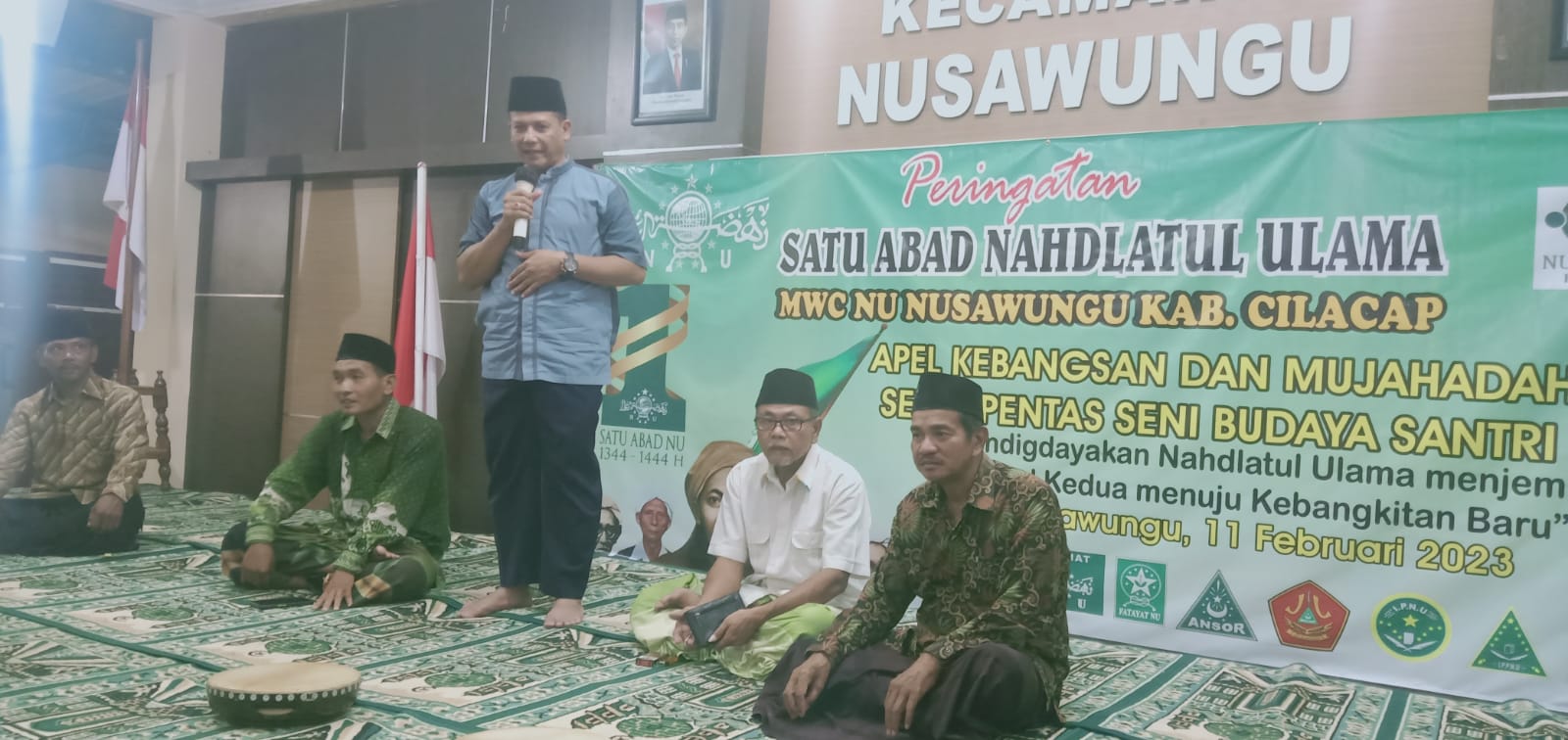 Pentas seni budaya Santri putra putri,dan muslimat NU, kecamatan Nusawungu kabupaten Cilacap.