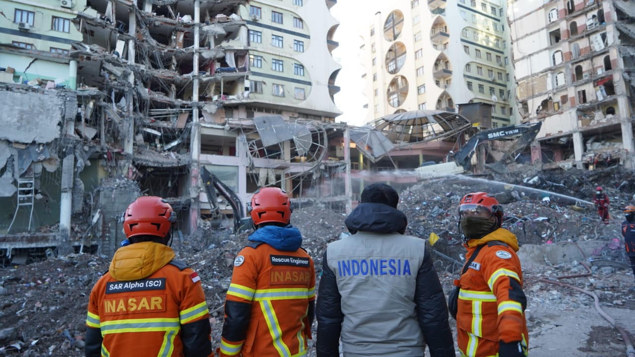 Perkembangan Hari Ini Operasi SAR Pascagempa M7,8 Turkiye