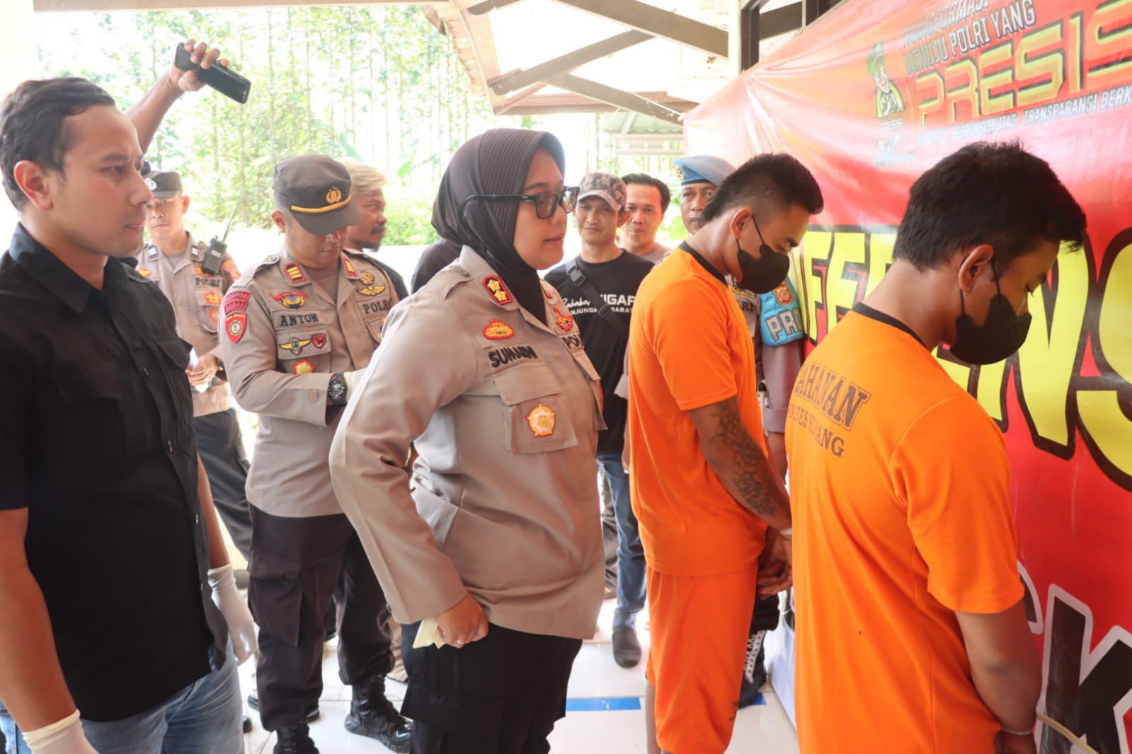 Polres Subang Ungkap Kasus Tindak Pidana Pencurian Besi Bekas Rel di Wilayah Stasiun Cikaum