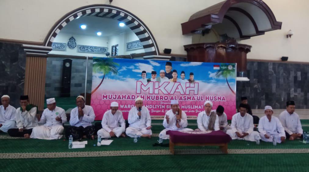 Do’a bersama Warga Nahdliyin serta Muslimat NU untuk Palestina di Masjid Agung Purwokerto