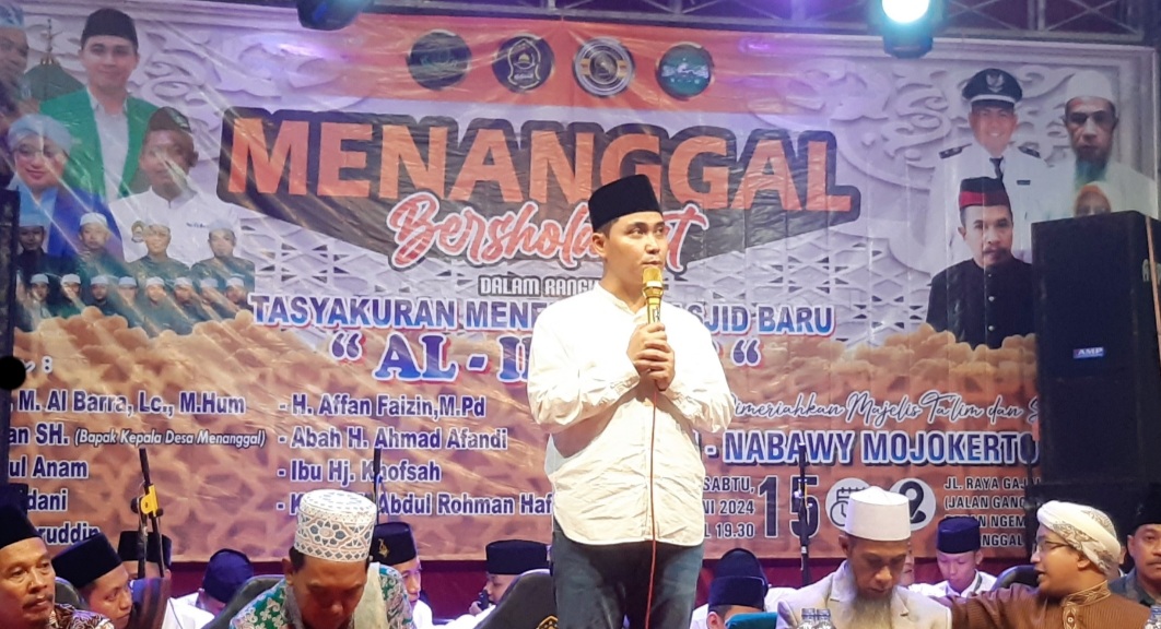 Wakil Bupati Mojokerto Gus Barra Menghadiri Acara “Menanggal Bersholawat”